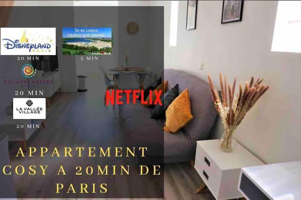 Appartement Duplex Proche Disney Et Paris Vaires-sur-Marne Eksteriør bilde